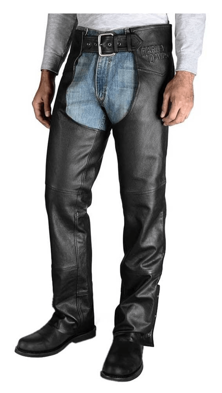Harley Men's Stock II Leather Chaps main image 1