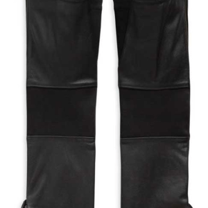 Women's Deluxe II Midweight Leather Chaps, Black - Image 3