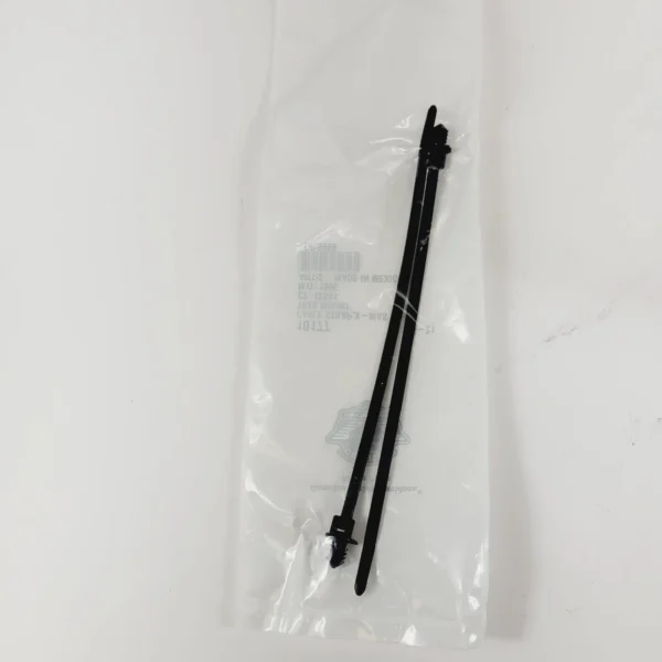 10177 | Harley-davidson® Online Two black zip ties inside a transparent plastic bag on a white surface.