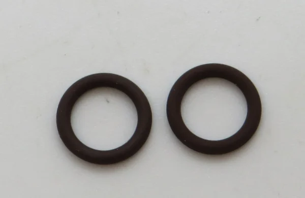 11324 | Harley-davidson® Online Two black rubber O-rings placed side by side on a light background.