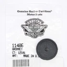 Harley-Davidson Genuine Motor Parts label with a small black circular component beside it on a white background.