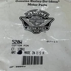 Genuine Harley‑Davidson Motor Parts emblem on packaging; part number 520H, cotton pin, Made in USA.