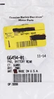 Parcel/package with a bright yellow customs form label and multiple barcodes on a white background.