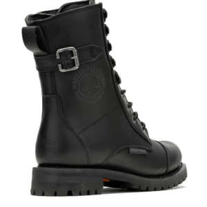 Women's Balsa Skull Black Waterproof Motorcycle Boots - Image 4