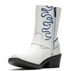 Women's Korsen 8-In White Motorcycle Harness Boots - Image 3