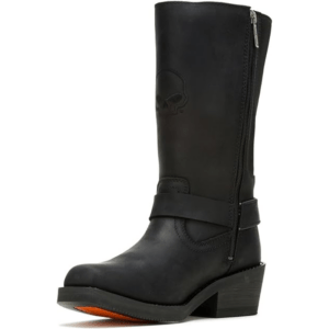 Women's Korsen Tall Ride Waterproof Motorcycle Boots - Black - Image 3