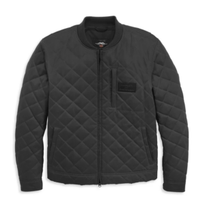 Men's Coastal Quilted Waxed Canvas Riding Jacket - Asphalt