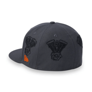 V-Twin Engine 59FIFTY Cap - Blackened Pearl - Image 3