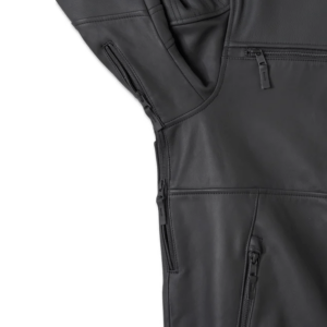 Willie G Skull Graphic Leather Riding Jacket - Image 3