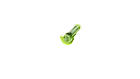 Neon-green guitar icon against a black background.
