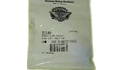 White bag-style package with printed label, emblem, and a barcode on the front.