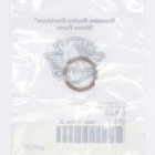 Clear translucent plastic bag with a circular seal/logo near the top and a barcode at the bottom, text partially visible but unreadable.