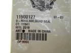 Close-up of a product label showing part number 11900127, Made in China, with a barcode.