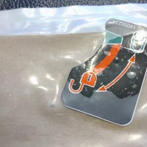 Label Warning, Left Saddlebag