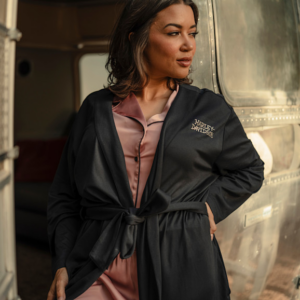 Women's Satin Short Set - Nostalgia Rose - Image 3