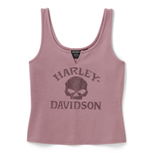 Women's Willie G Skull Bling Tank - Nostalgia Rose