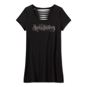 Bling Short Sleeve Rip & Repair Tunic - Sabotage