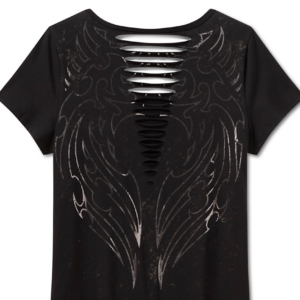 Bling Short Sleeve Rip & Repair Tunic - Sabotage - Image 3