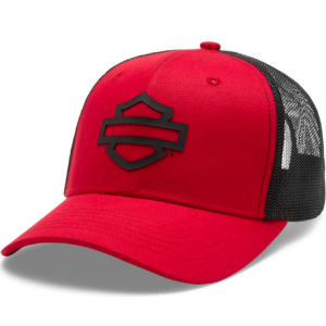Men's Logo Colorblock Adjustable Trucker Cap - Hot Rod Red