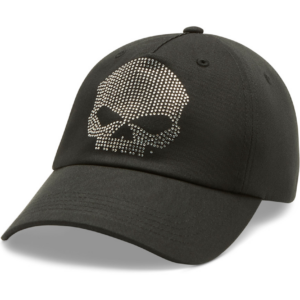 Women's Willie G™ Bling Skull Ballcap - Harley Black