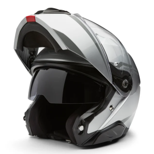H-D Capstone Sun Shield III H35 Modular Helmet - Matte - Metallic Silver - Image 3