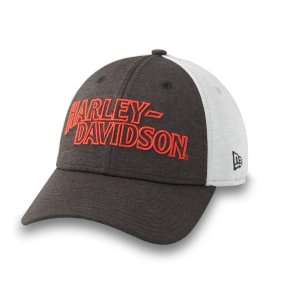 Harley-Davidson Drop H 39THIRTY Shadowtech Heather Stretch-Fit Cap - Medium Grey Heather