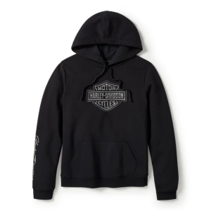 Essential Bling Pullover Fleece Hoodie – Harley Black