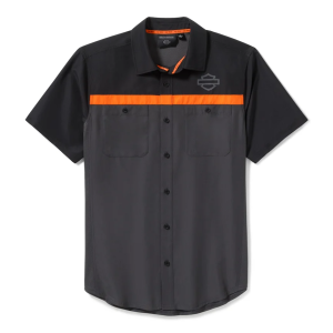 Mens H-D® TECH Vented Shirt - Asphalt & Black