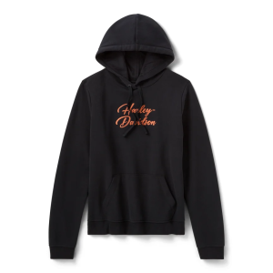 Women's Essential Bling Pullover Hoodie - Harley Black