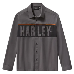 Harley-Davidson longsleeve Shirt Essential Mechanics grey/black