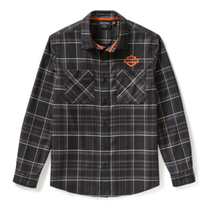 Men's H-D TECH Coolmax Long Sleeve Plaid Shirt
