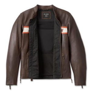 Men's Victory Lane II Leather Jacket - Java - Image 3