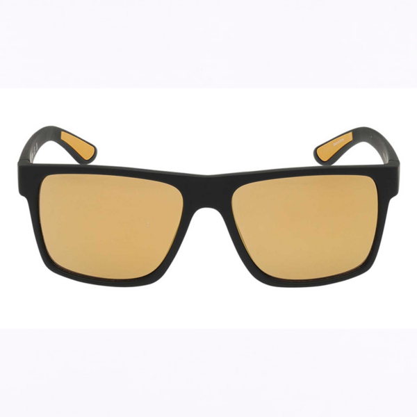 Hm00003-05g C | Harley-davidson® Online Black plastic sunglasses with amber lenses, shown front-on as a product photo.