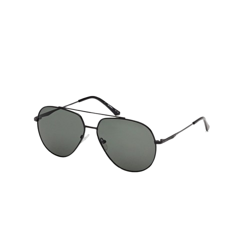 Hm00016-02n-removebg-preview | Harley-davidson® Online A pair of black aviator sunglasses with dark lenses and a metal frame, angled for display against a black background.