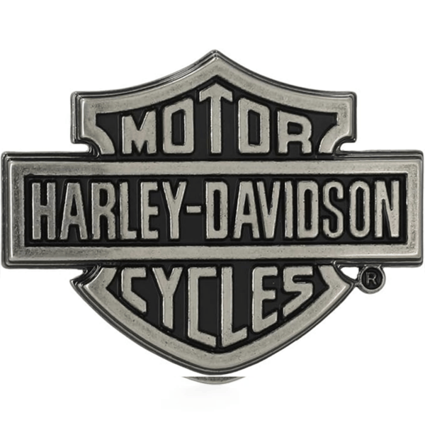Harley-Davidson Motor Cycles shield logo badge on white background.